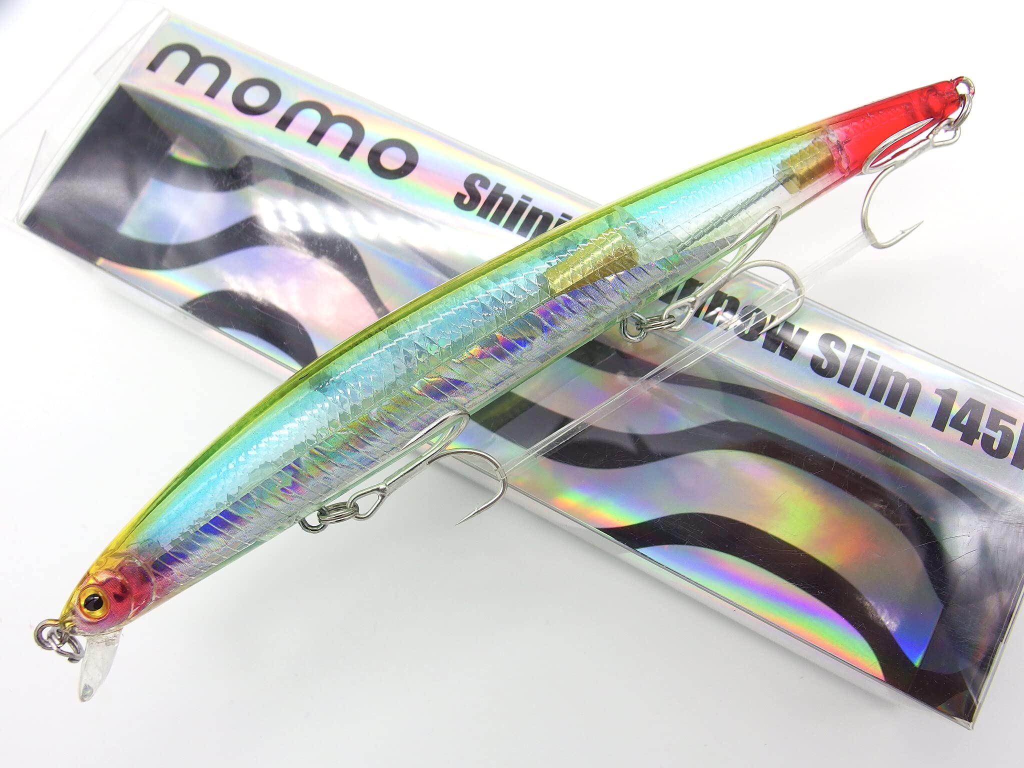 momoluresShining Minnow Slim 145F Floating Silent Wire Weight Transfer System lure for Saltwater Bass Fishing