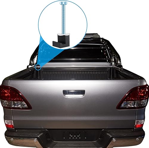 Miniatura 5 de Frienda Kit de montaje de caja de herramientas de camión de 8 piezas, viene con tuercas de fijación, gancho en J negro, herramienta de amarre para