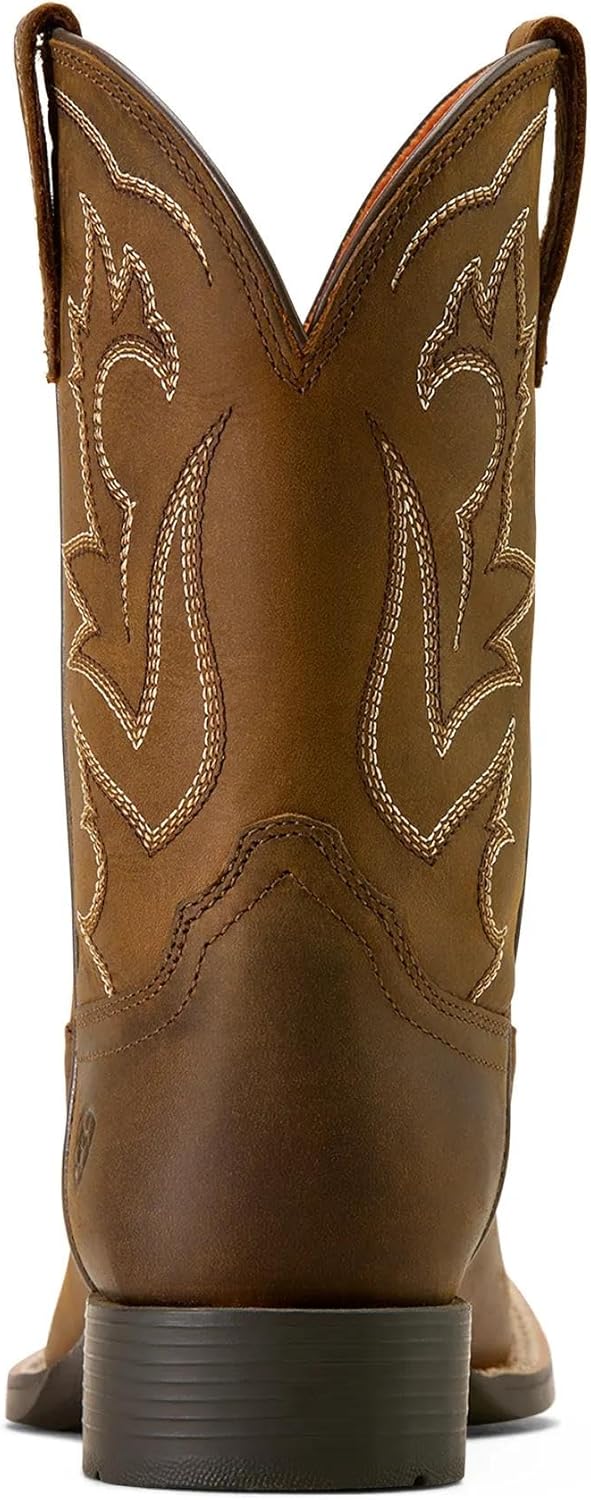 ARIAT unisex-child Deer Ridge Wide Square Toe Western Boot