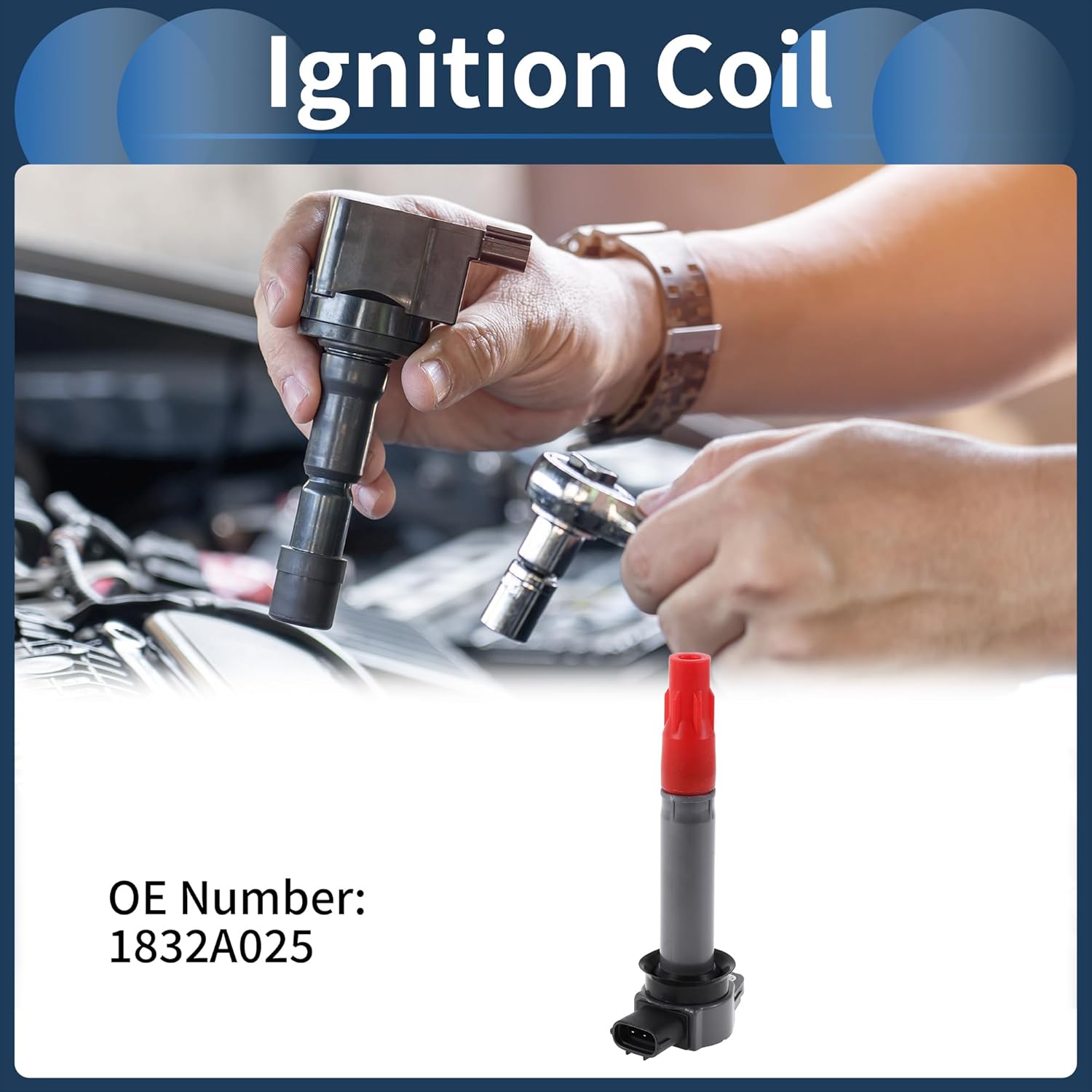 Ignition Coil Ignition Coil Pack No.1832A025 for Mitsubishi Lancer 2008-2017 Stylish Design 4 Pcs
