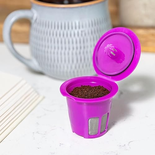 Miniatura 7 de Perfect Pod Cafe Flow - Filtro de cápsulas de café reutilizable, paquete de 2 unidades, cápsula K Cup recargable compatible con cafeteras K-Mini