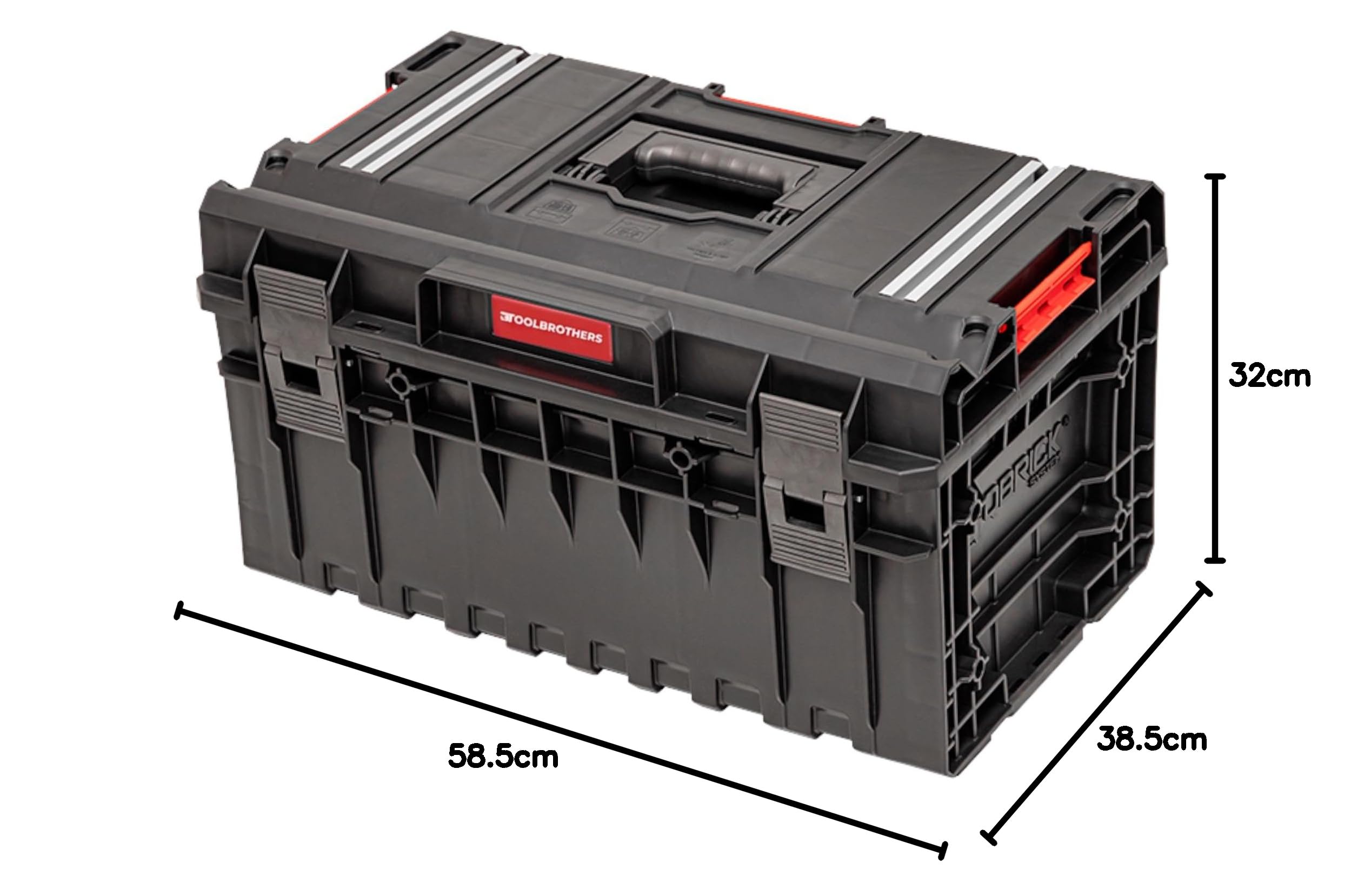 Toolbrothers RHINO XXL walizka narzędziowa ECO Work+ wysokość L 585 x 385 x 320 mm, 38 l, możliwość układania w stos, IP66