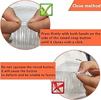 Vista 7 de i-CHONY Individual Cupcake Container - 100pcs Cupcake Holder Plastic Disposable Clear Dome Single Cupcake Carrier Holder Muffin Individual Small