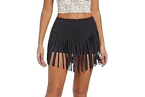 Womens Western Cowgirl Fringe Shorts: Country Music Festival Outfit