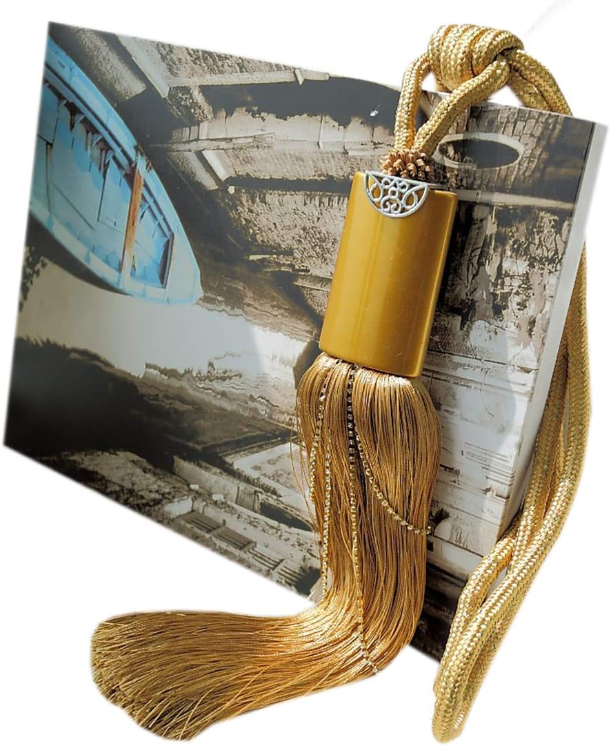 1 Pair European Style Curtain Rope Tiebacks with Tassels Luxurious Decorative Drapery Curtain Holdbacks (Golden)