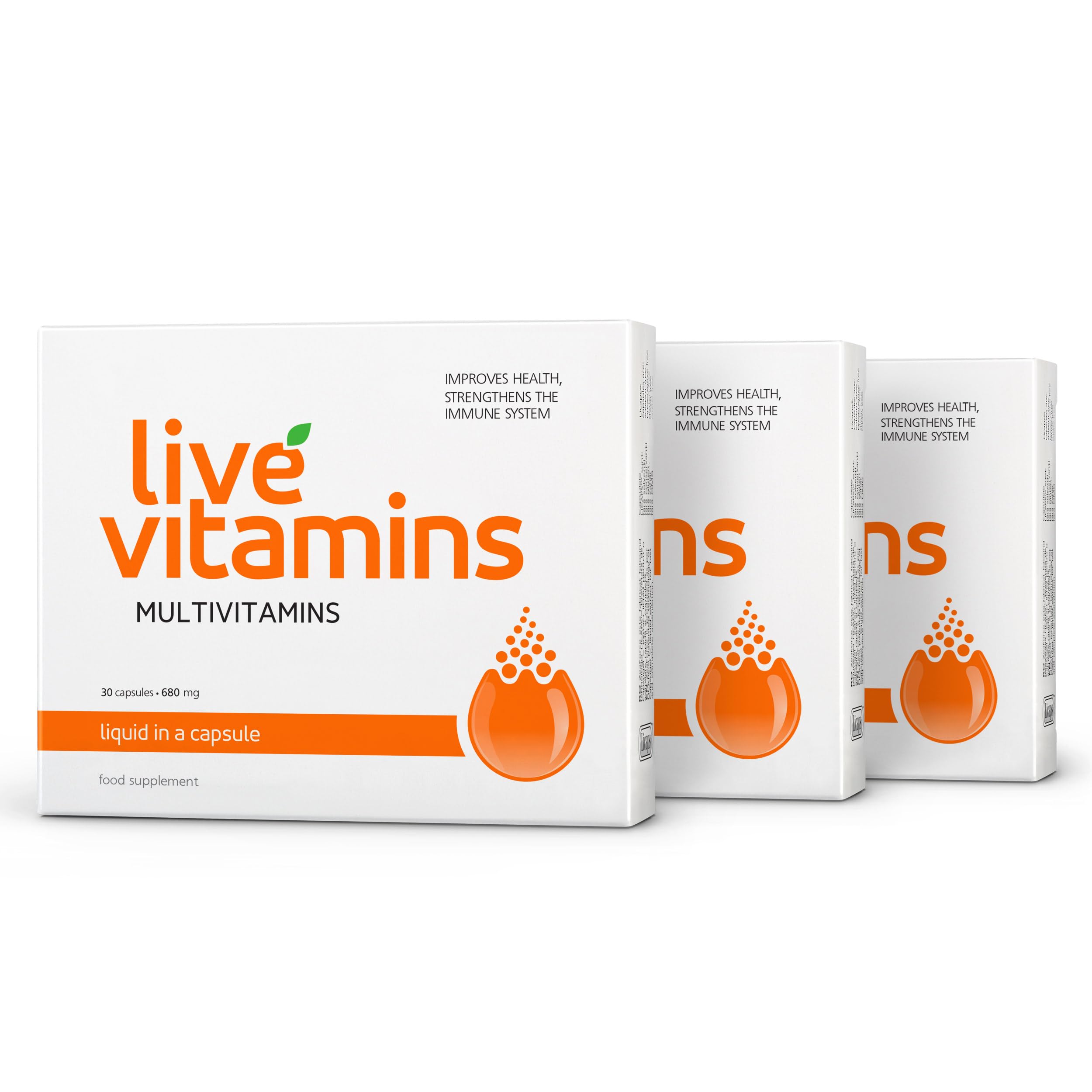 The only Live Vitamins. Bioactive Ingredients + Full Absorption = immediate Effect. Laboratory Tested. (Pack of 3)