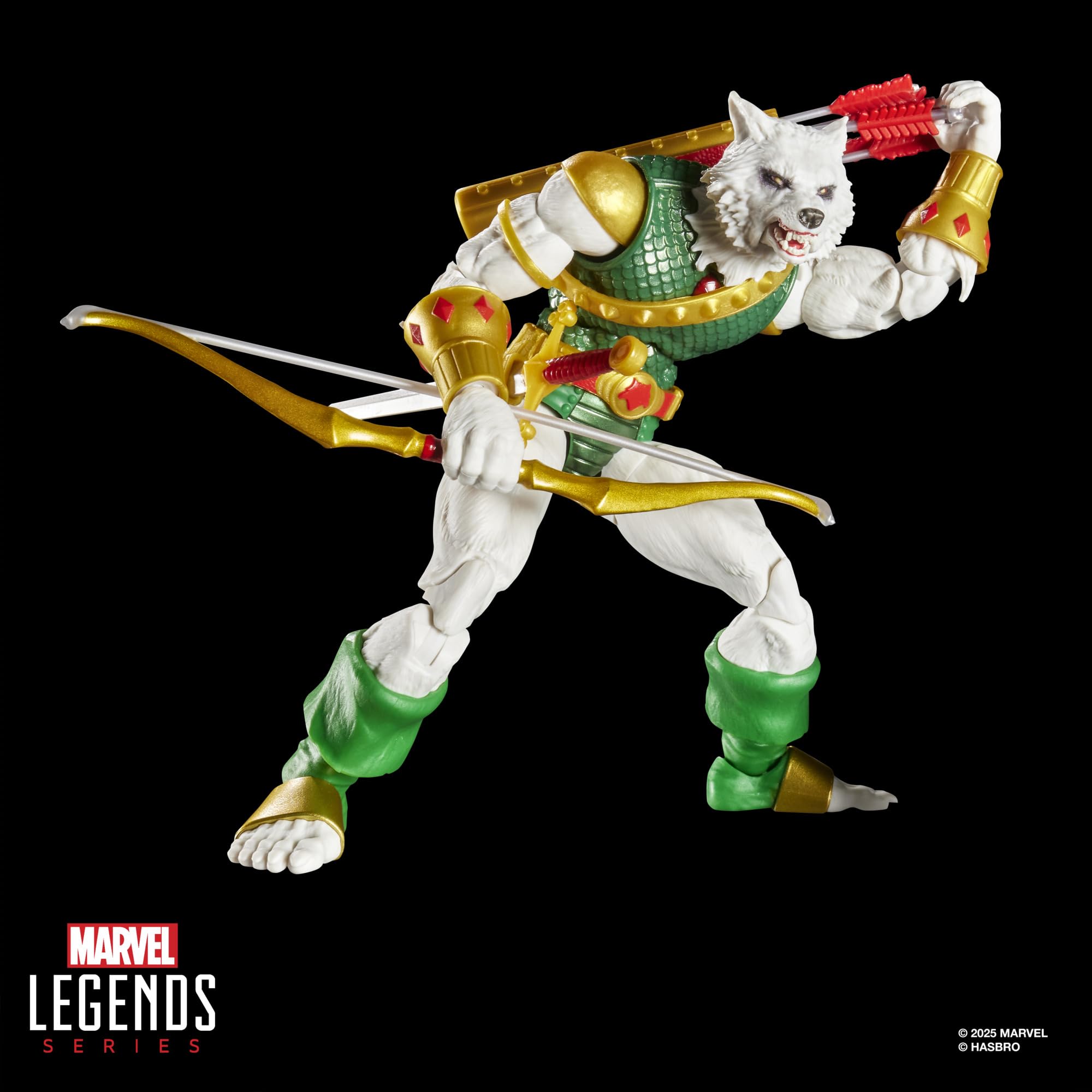 Marvel Legends Series, Magic: The Gathering, Man-Wolf, Figura de acción Spider-Man con Carta Exclusiva Metalizada de colección