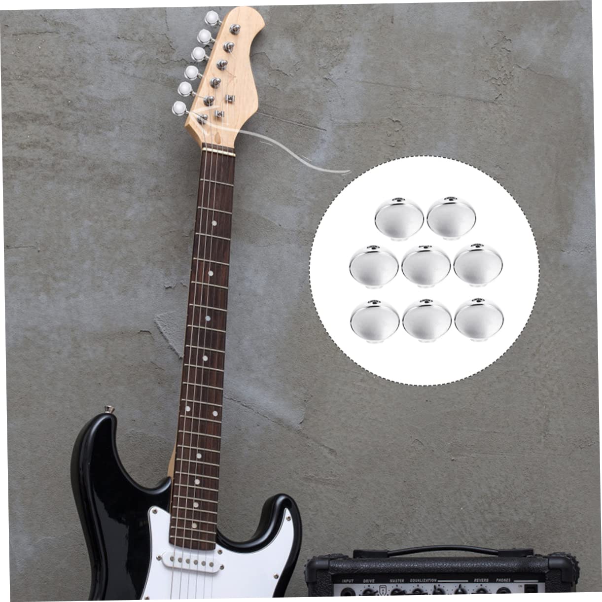 VICASKY 40piezas Botones De Repuesto Para Clavijas De Guitarra Acústica De Tornillos y Arandelas Diseño Ergonómico Para Afinación Precisa y Estilo Elegante
