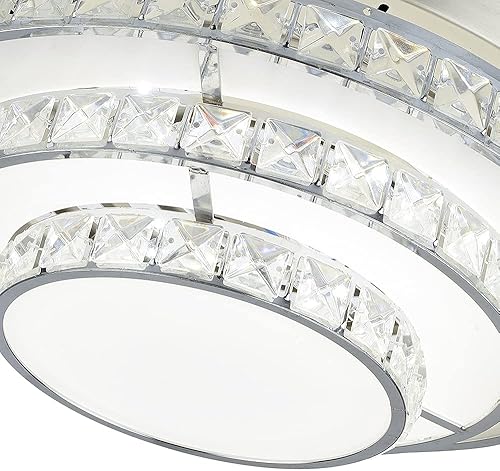 Miniatura 2 de Ventilador de techo de 42 pulgadas con kit de luz  3 colores moderno de 3 velocidades con ventilador de techo de cristal retráctil con 4 cuchillas