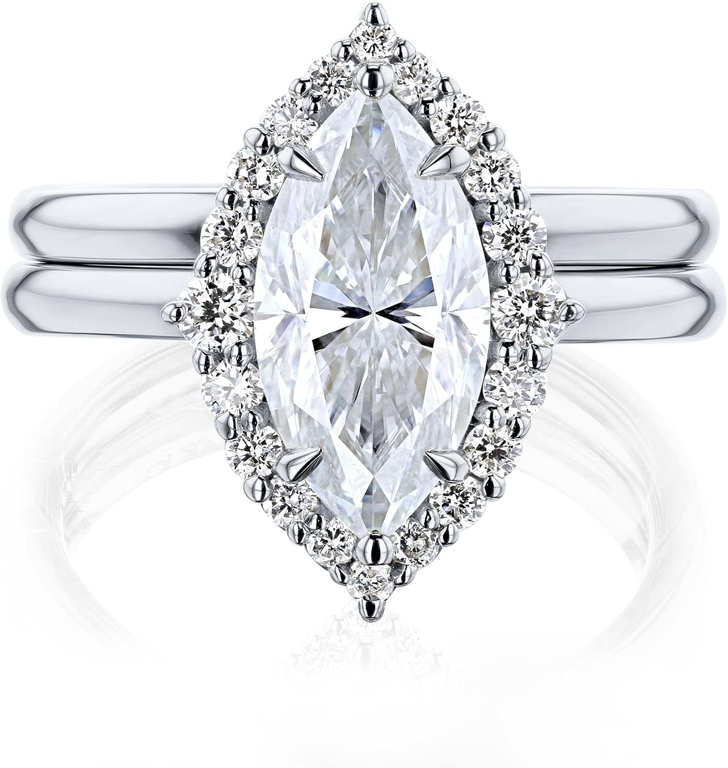 Kobelli 2.08 ct tw Kobelli Moissanite (DEF/VS) Margaux Bridal Set