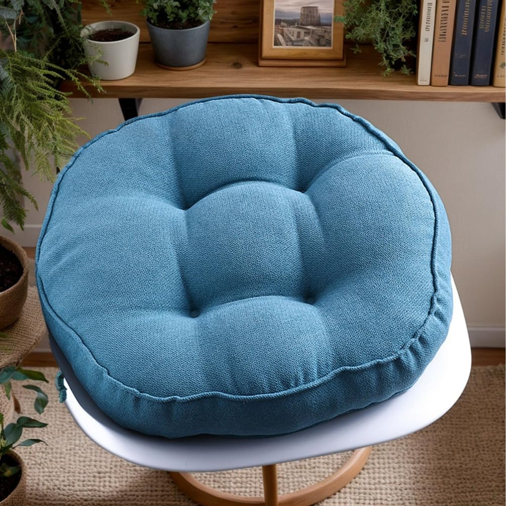 Coussins de chaise ronds avec attaches et rembourrage coton PP ergonomique
