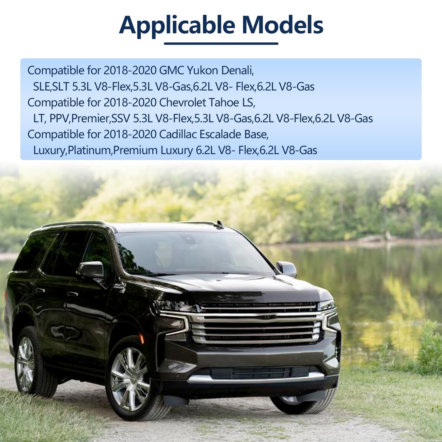 84869190 Front Wheel Hub Bearing Assembly Compatible for 2018-2020 GMC Yukon Chevrolet Tahoe Cadillac Escalade