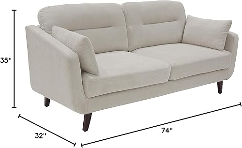 Miniatura 67 de Serta Sierra - Sofás para sala de estar, sofá tapizado de microfibra de diseño moderno, ideal para espacios más pequeños, sofá biplaza de 61