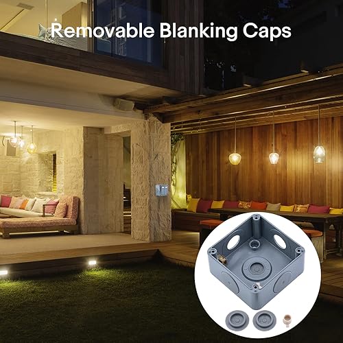 Miniatura 2 de NineLeaf 1PK IP66 Interruptor impermeable, SPDT Interruptor de tiro doble de un solo polo, interruptor de luz dual de 2 vías para jardín al aire