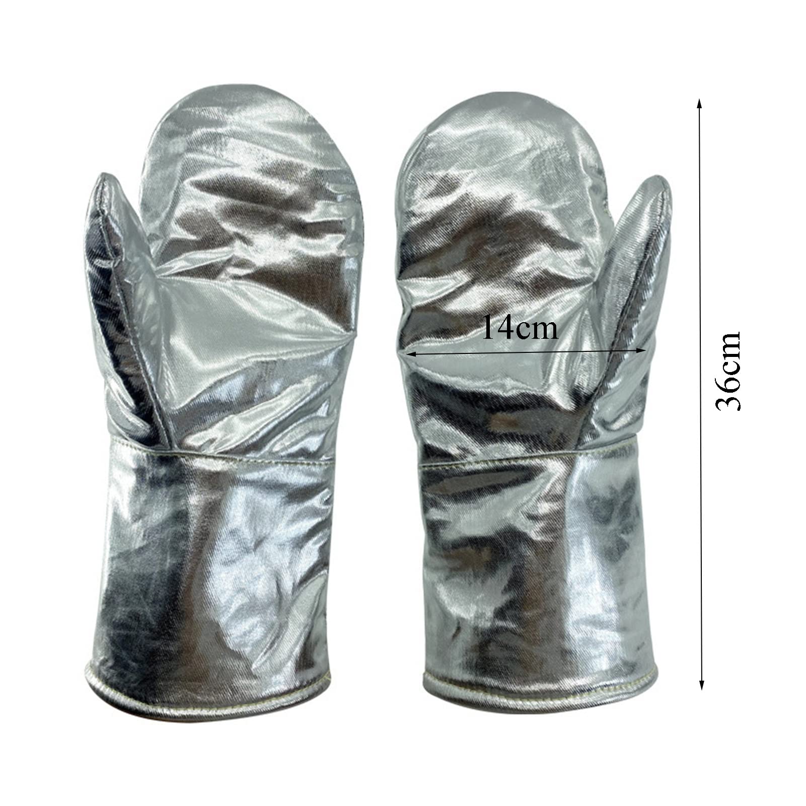 Q-FFL Donne Che Cucinano Guanti Resistenti al Calore, Guanti da Barbecue, Foglio di Alluminio Guanti Resistenti alle Alte Temperature per Metallurgia, Stufa