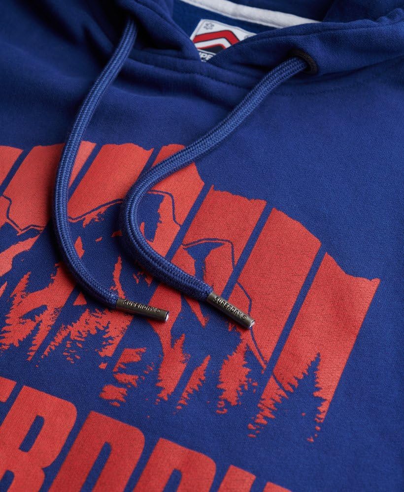 Superdry Męska bluza z kapturem z motywem tęczy