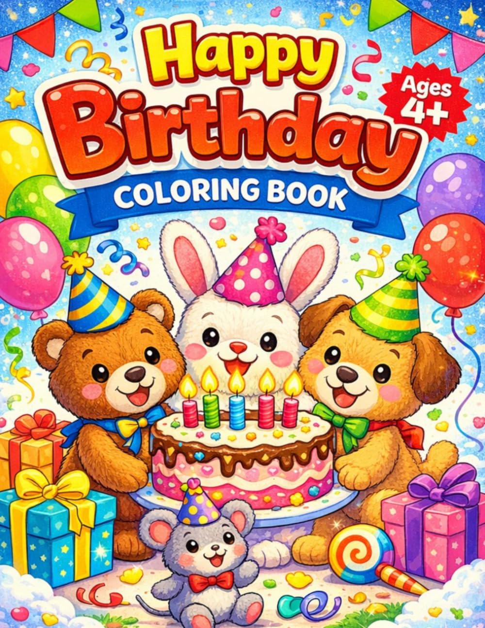 Happy Birthday Coloring Book