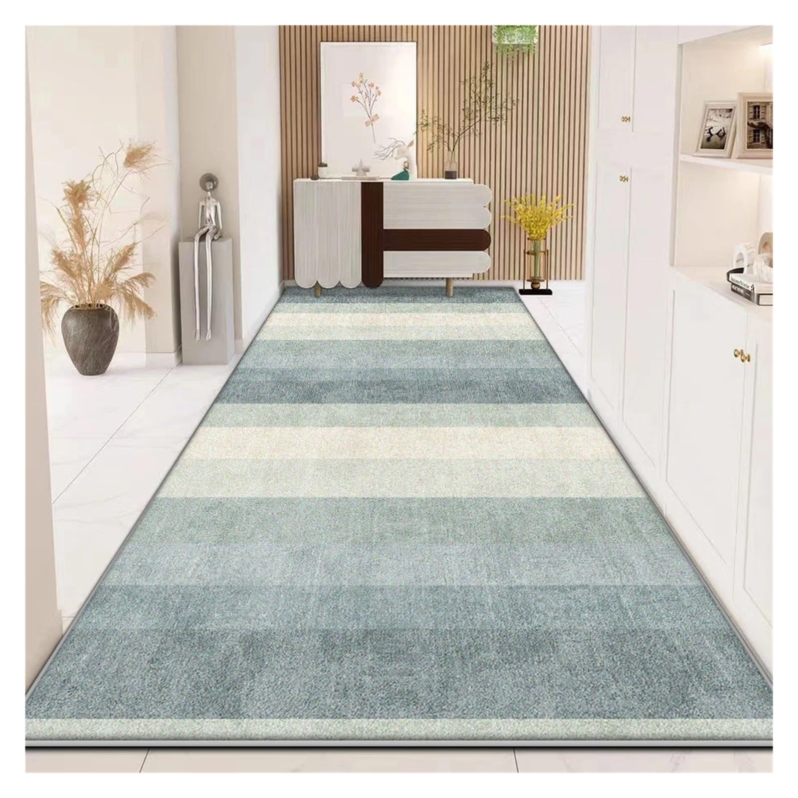 Tapis de couloir style luxueux et simple coloris chic 90x300 cm