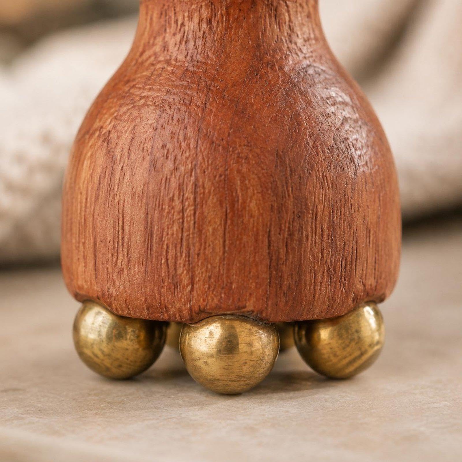 3 Piezas Rodillo de Masaje Rodillo para Pies Herramienta de Reflexología Herramienta de ón Puntual Cuerpo Madera con Detalles de Metal para, 6 piezas