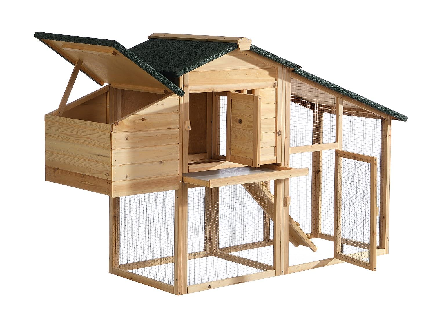Vente-unique - Gallinero Levas - L 173cm x A 63.8cm x H 108.4cm - Pino - Color Natural Claro