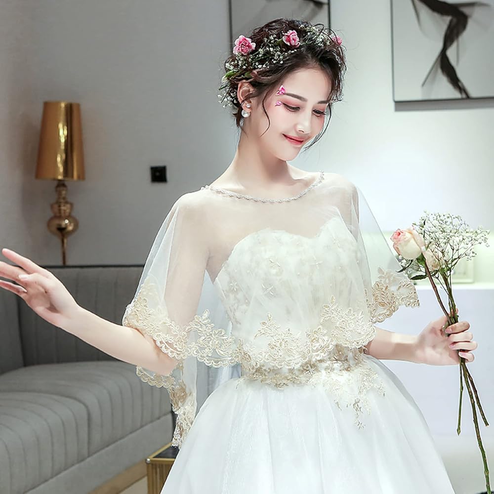 Amazon | [AYBTO] ボレロ 結婚式 Free Size ショール ボレロ