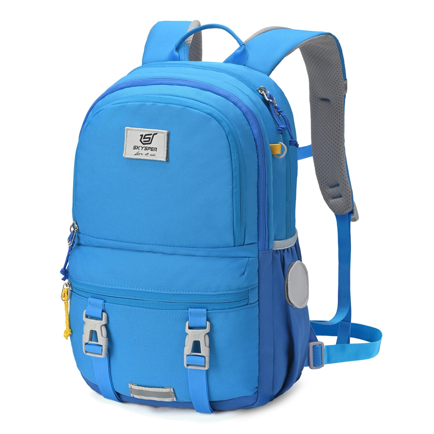 SKYSPER Kids Backpack - 18L School Backpacks Girls Multi-compartment Travel Bags Boys Bookbag Teen with DIY Sticker