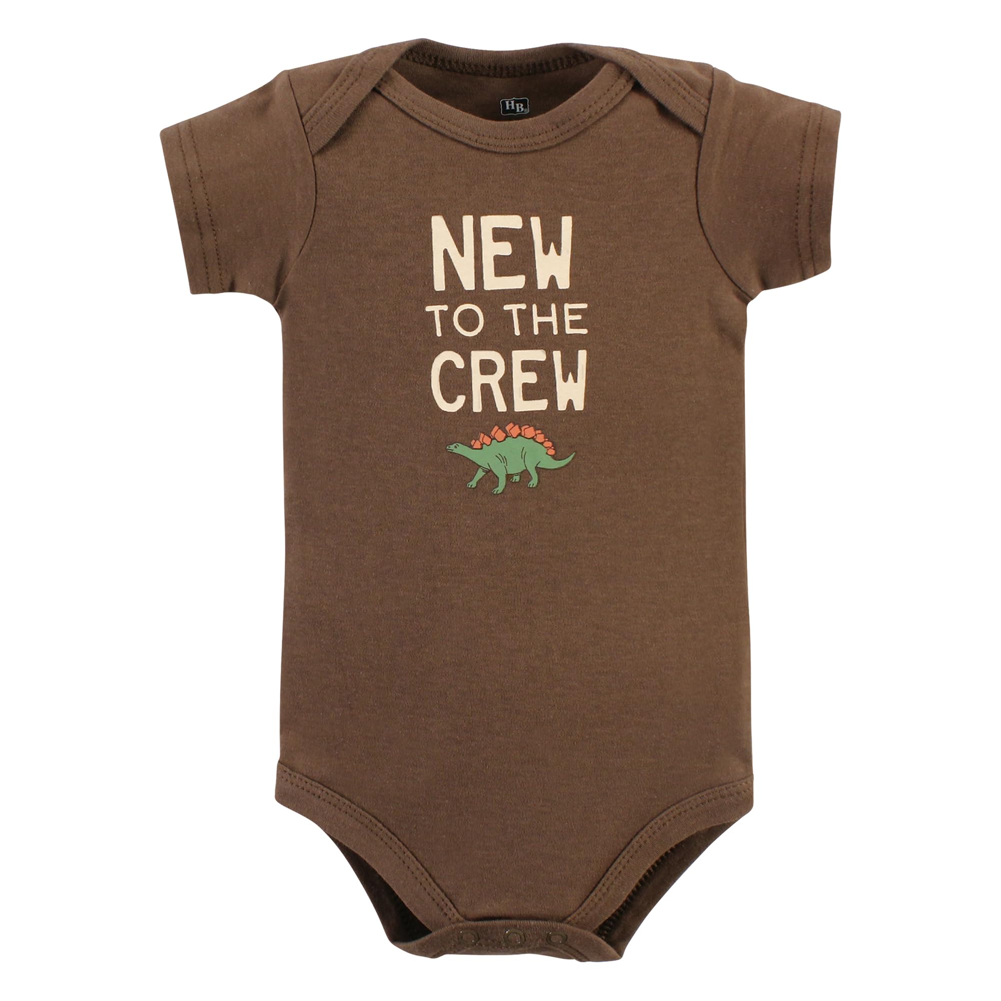 Hudson Baby Body unisex de algodón para bebé, dinosaurio, aventuras, paquete de 3, recién nacido, dinosaurio, aventuras de dinosaurio, paquete de 3 unidades para recién nacido, Dinosaur Adventures