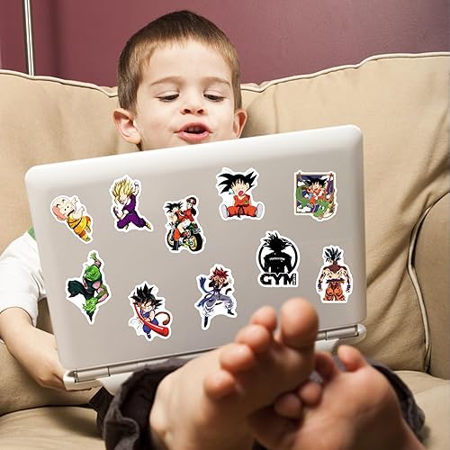 Miniatura 5 de Calcomanías de anime de dibujos animados de combate, 100 unidades, vinilo Vsco, impermeable, para automóvil, motocicleta, bicicleta, equipaje,