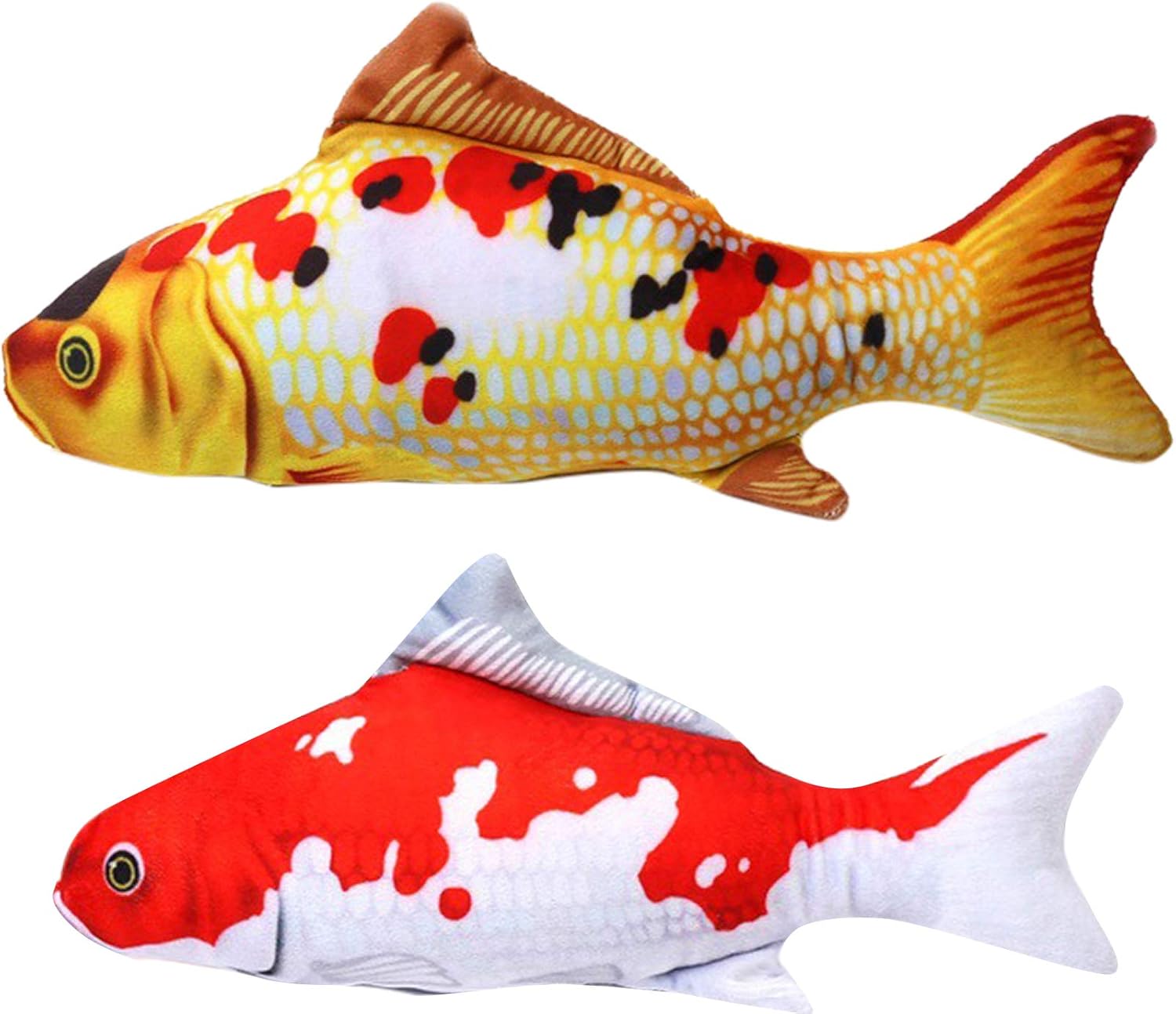 ChezAbbey Catnip Fish Cat Toys Moving Wiggle Kicker Fish