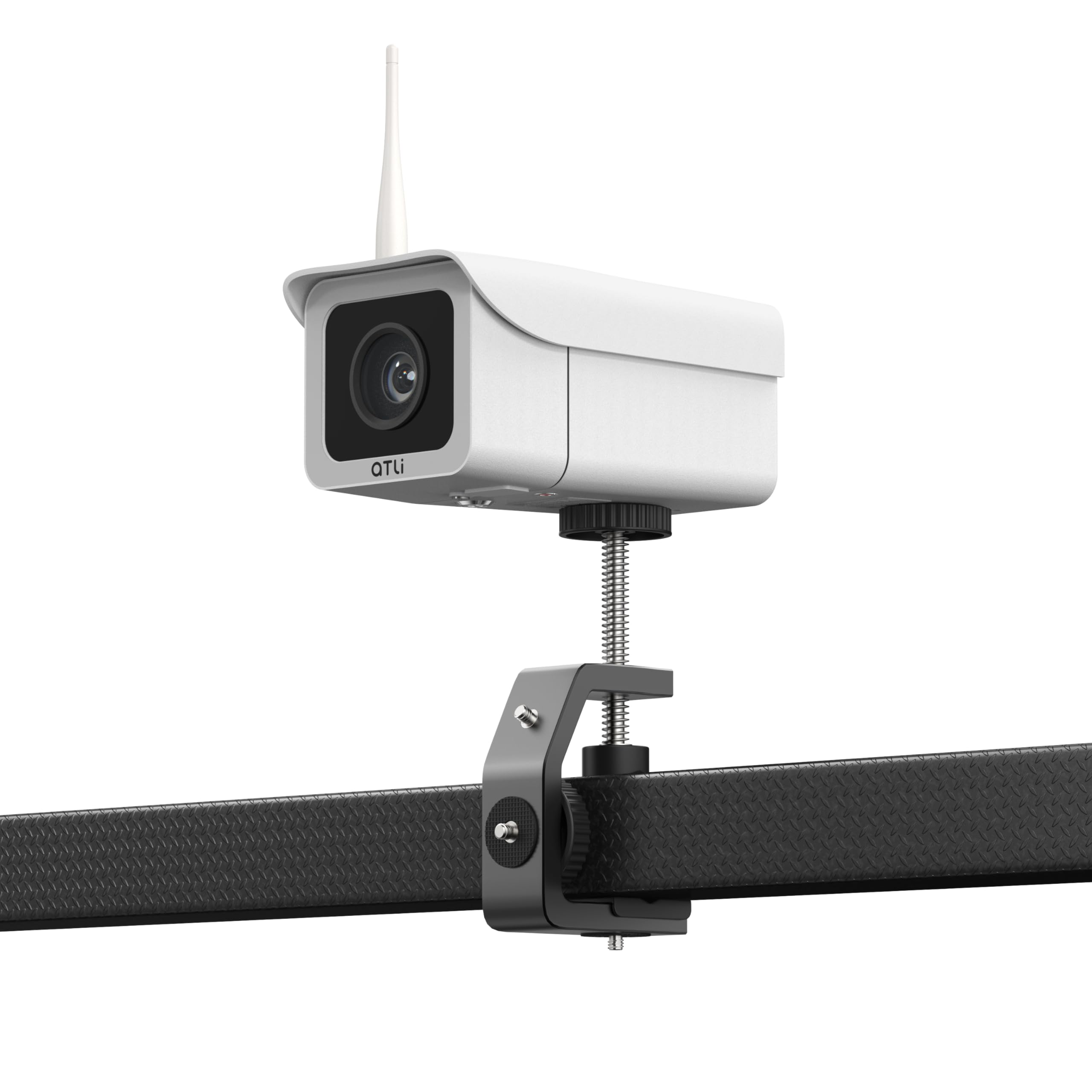 ATLI ATL3500 Construction Time Lapse Camera Outdoor 1080P Wi-Fi APP Control Remote Access Pre-Installed 128GB Memory Card with C Clamp with 1/4"-20 Stainless Steel Thread Screw Mount