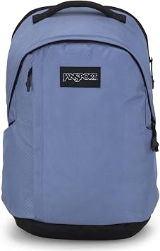JanSport Station Pack Large Backpack with Padded Laptop Sleeve, Dual Water Bottle Pockets, and Loft Pocket, Elemental Blue