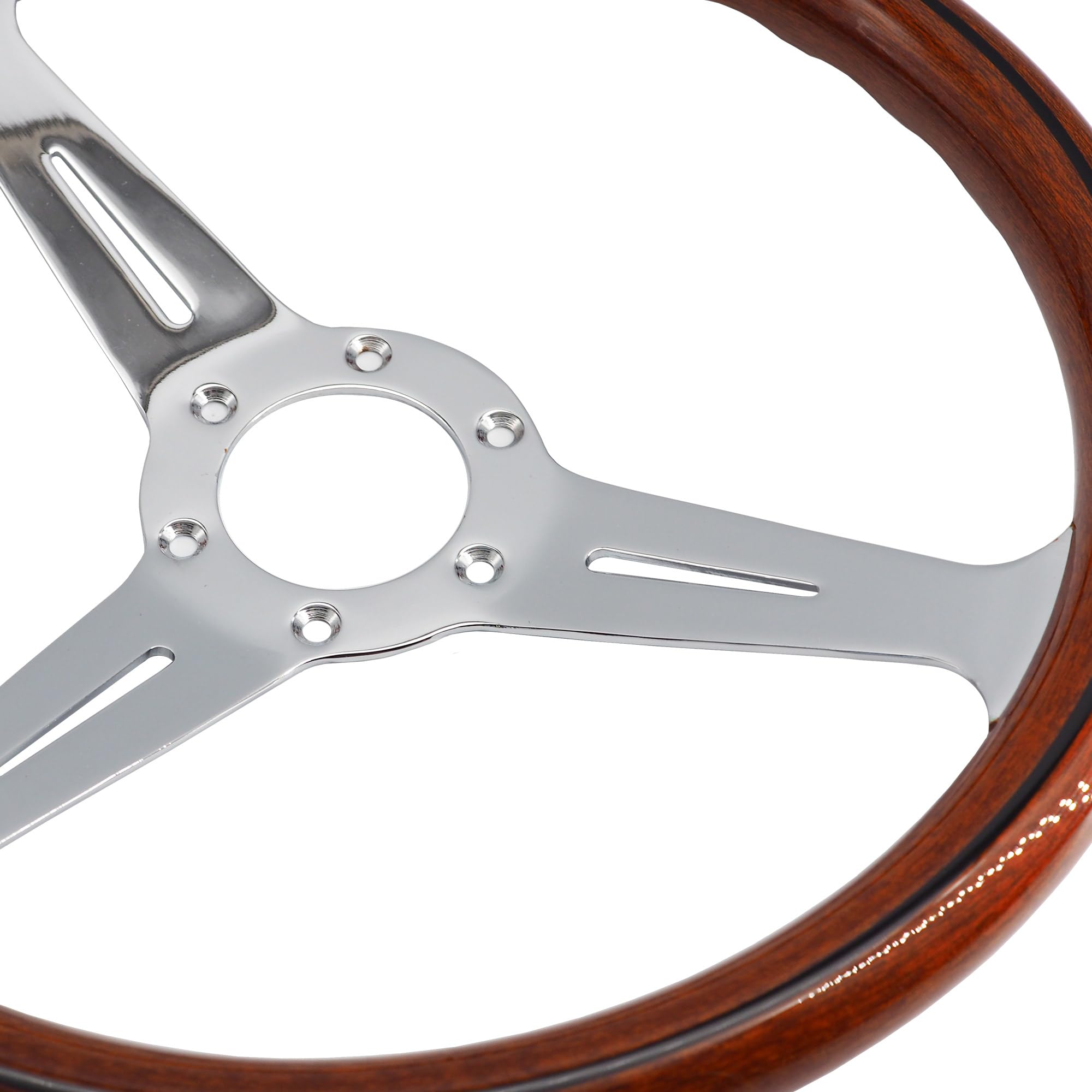 Simoni Racing Universal Lenkrad Resia - Holz - Durchmesser 350mm - Nardi-Typ Halterung