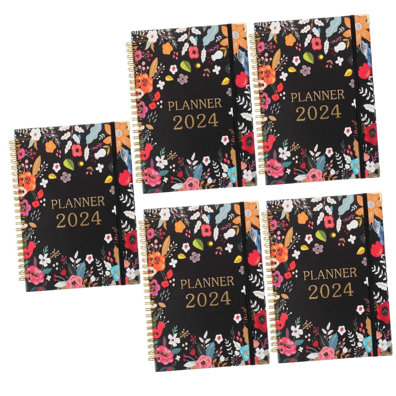 Lurrose 5stücke Jahr Planner Notizbuch Für Büro Und Schule Tragbarer Organizer Für Akademische Planung Für Lehrer Und Studenten Vielseitig Einsetzbar Stilvolles Design