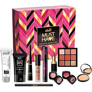 Iba Must Have Complete Makeup Box for Women (Medium) with 11 Essential Products | Waterproof | Bridal Makeup | Full Face Makeup | 100% Vegan & Cruelty Free