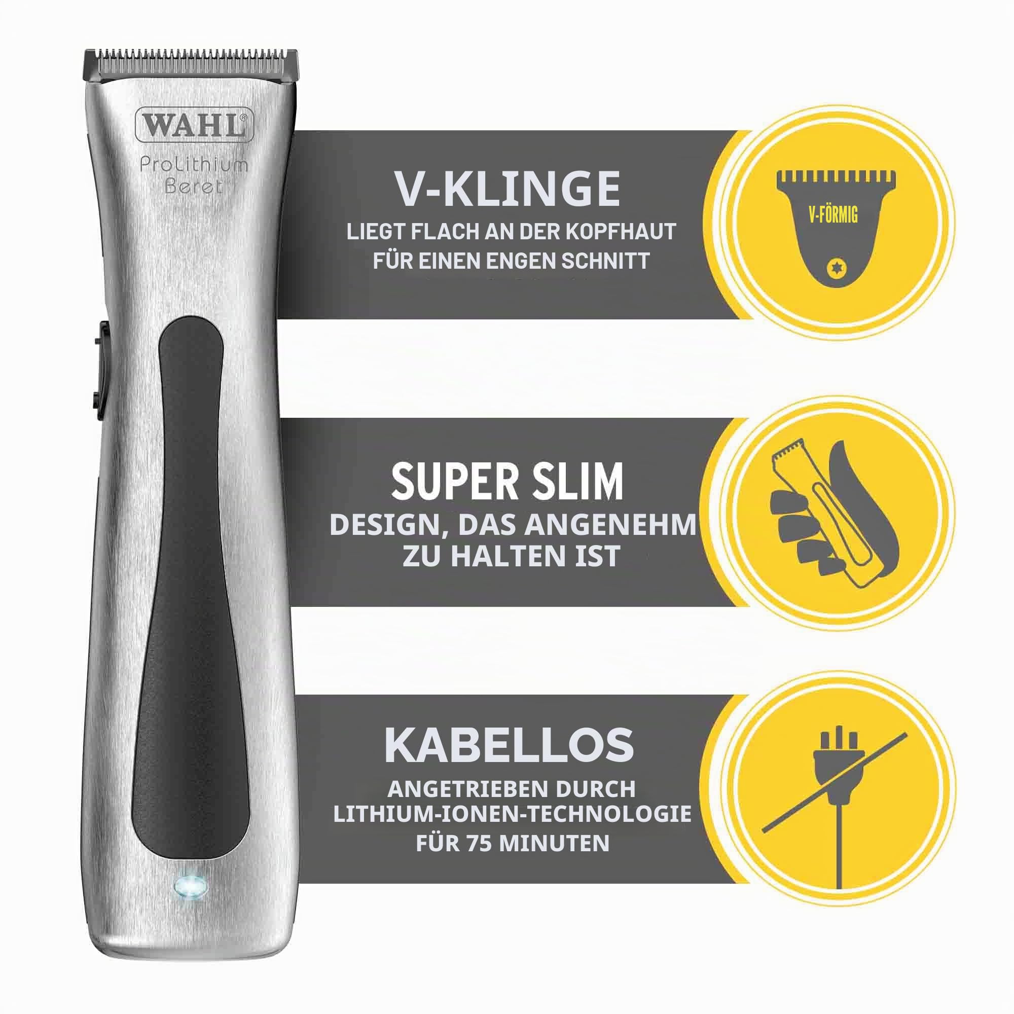 Wahl Beret Pro Lithium Trimmer Chrome