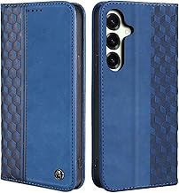 CXTcase Handyhülle für Samsung Galaxy S25+/S25 Plus Hülle, Lederhülle Flip Case für Samsung Galaxy S25+, PU Leder Stoßfeste Magnetische Schutzhülle Tasche für Samsung Galaxy S25 Plus, Blau