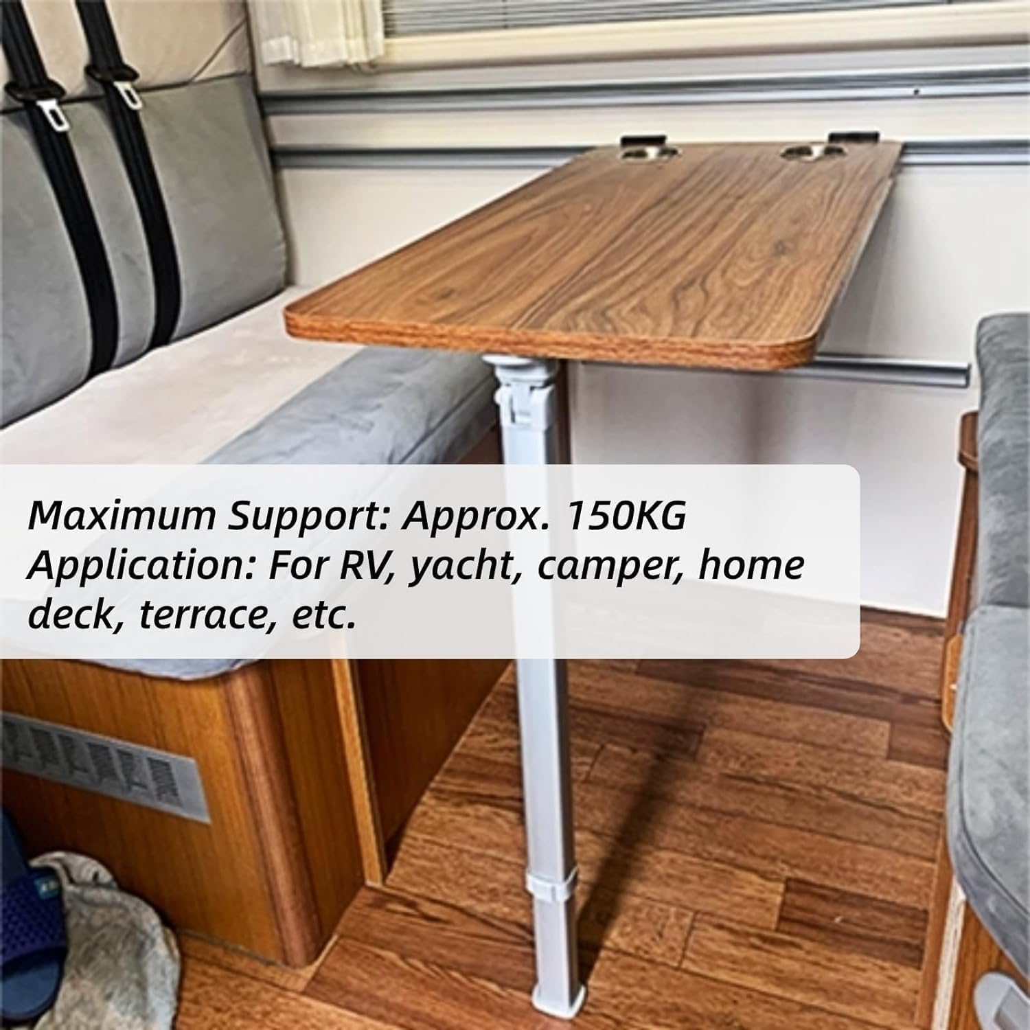 Piedistallo da Tavolo Regolabile Base Tavolo Rimovibile Base Tavolo Base per Gambe Telaio Montaggio 20‑30 Pollici Kit Base Tavolo in Lega di Alluminio per Camper Barca Yacht Camper