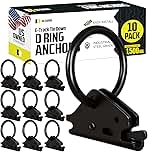 DC Cargo Mall Heavy-Duty Steel O-Ring (Pack of 10) 4500Lbs Break Strength - E Track Accessories Tie-Down Anchors for E-Track Tie-Down System