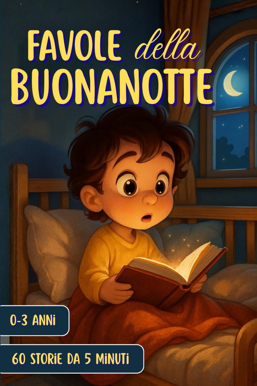 Favole della buonanotte: 60 bellissime storie brevi per bambini 0-3 anni - perfette prima della nanna