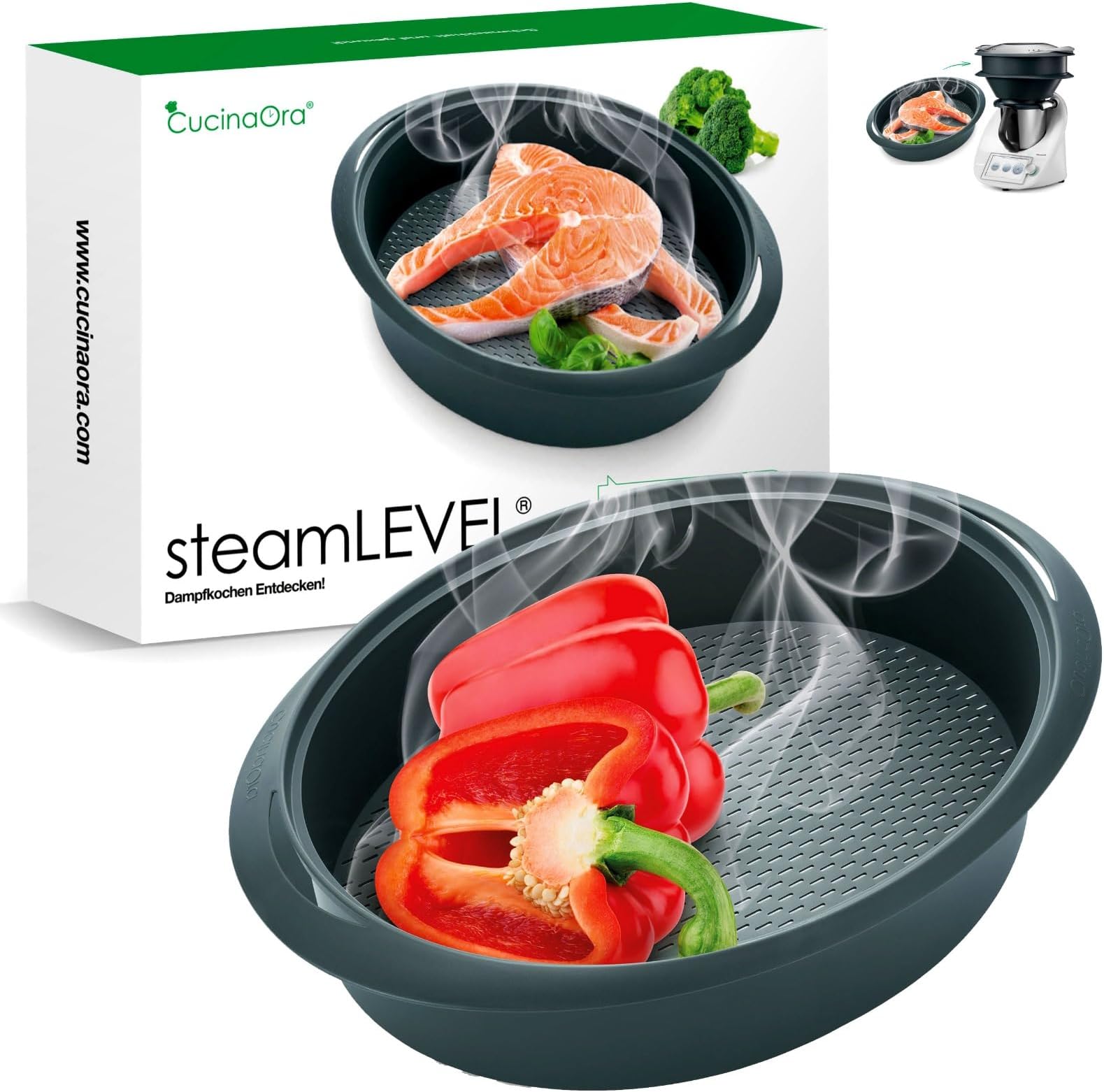 steamLevel - Thermomix Accessories Compatible With TM6 TM5 TM31 - Kitchen Appliances - Kitchen Accessories For Varoma - Kitchen Utensil - Kitchen Aid - Increases The Cooking Surface