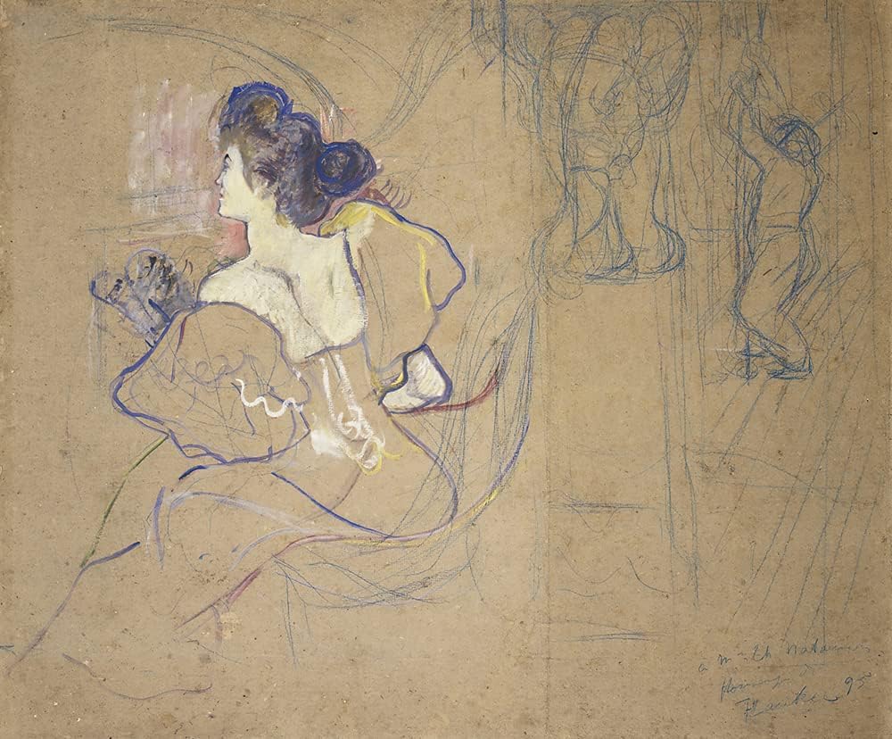 ArtDirect Madame Thadee Natanson (Misia Godebska, 1872-1950) at the Theater (1895) 10x8 UnFramed Museum Art Print Poster Ready for Framing by Henri de Toulouse-Lautrec (French, 1864-1901)