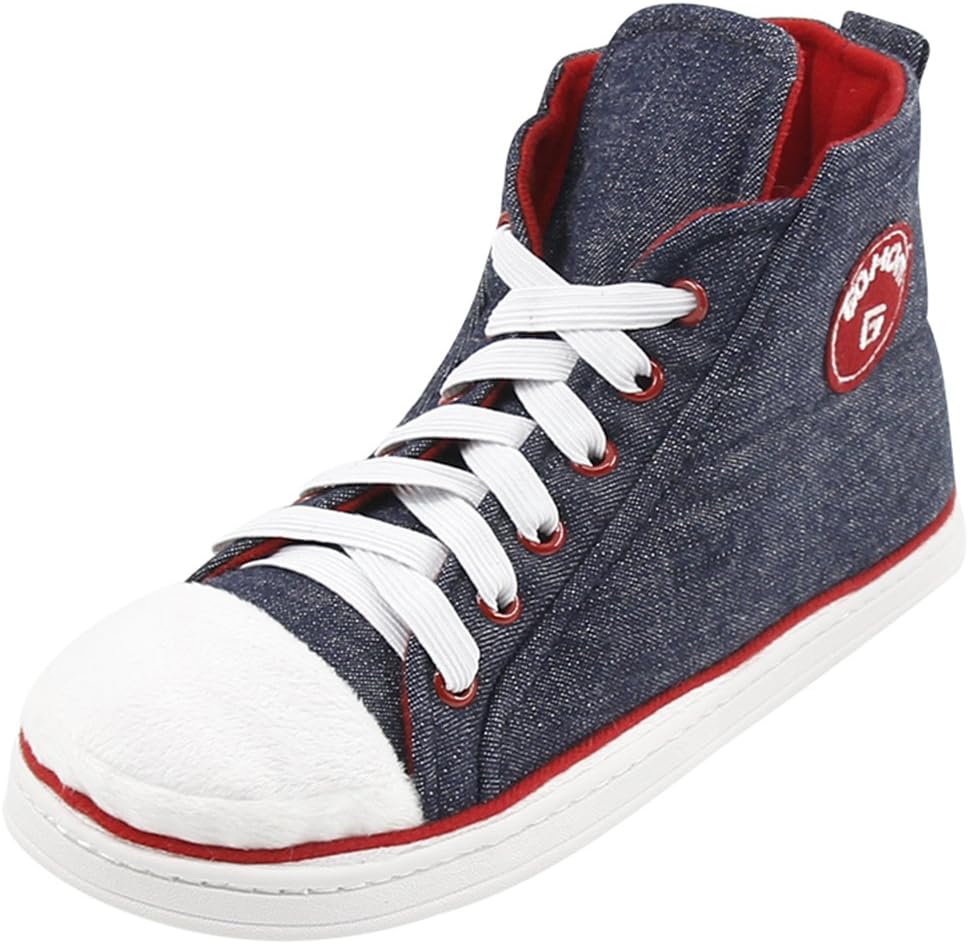 Sneaker Slippers for Women Fashion Indoor House Slipper Boots, Women's Super Soft Warm High Top Plush House Shoes for Women Slippers