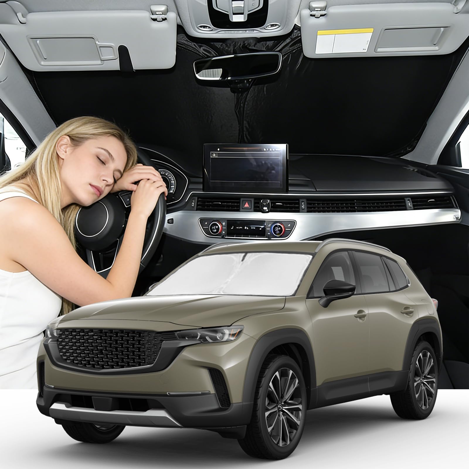 Amazon.com: Windshield Sunshade for Mazda CX-90 2024-2026 Sun
