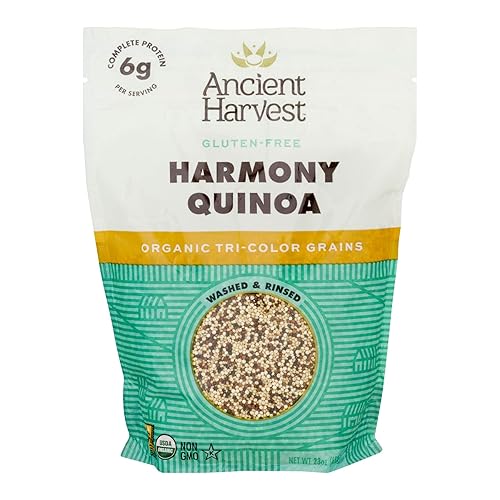 Ancient Harvest Quinoa orgánica mezcla Harmony 23 onzas sin gluten sin OMG vegano mezcla de quinoa orgánica preenjuagada de 3 variedades alto en
