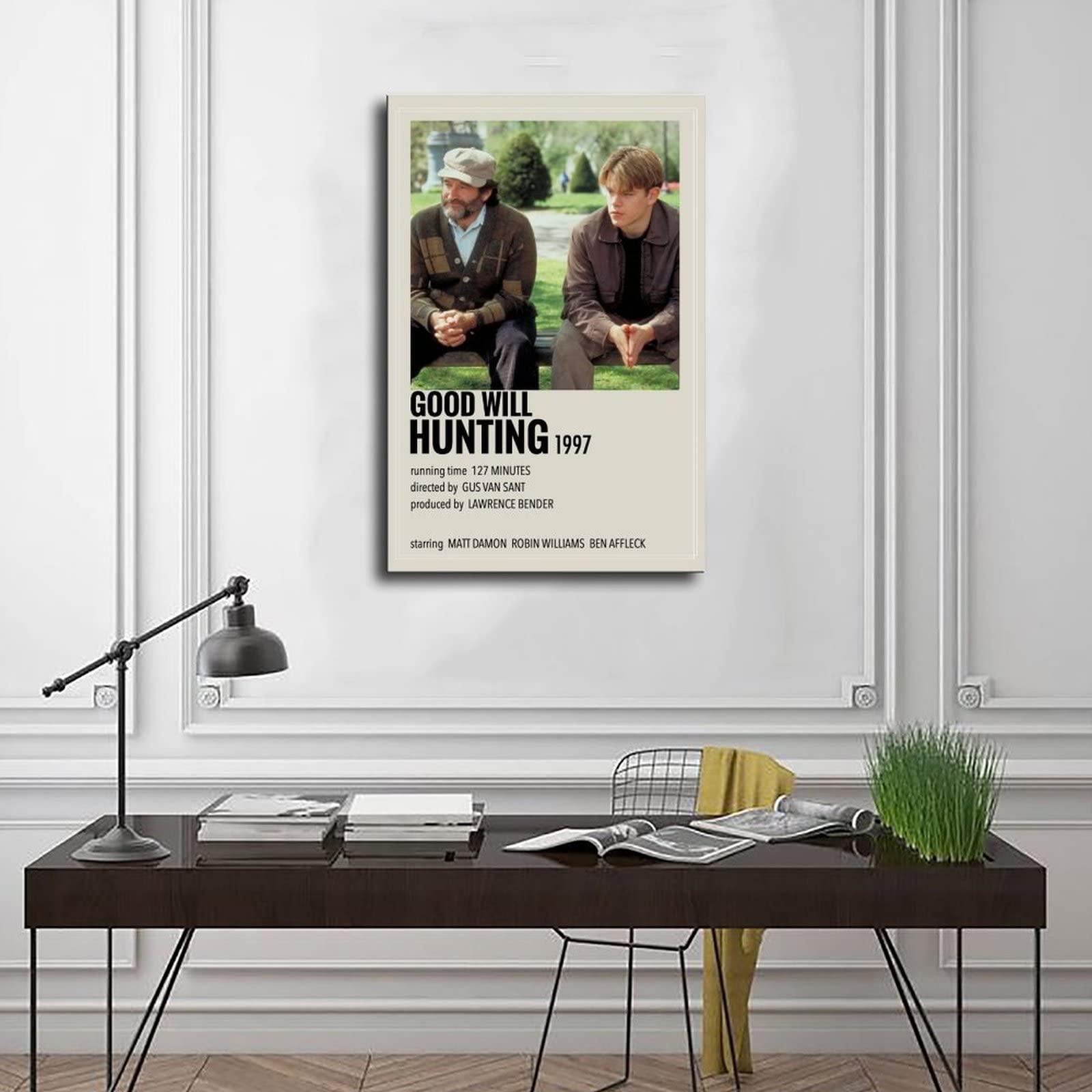 Poster De Film Vintage Good Will Hunting (1997) - Art Mural Pour Embellir Votre Chambre - Impression Sur Toile - 40 X 60 Cm - Cadre
