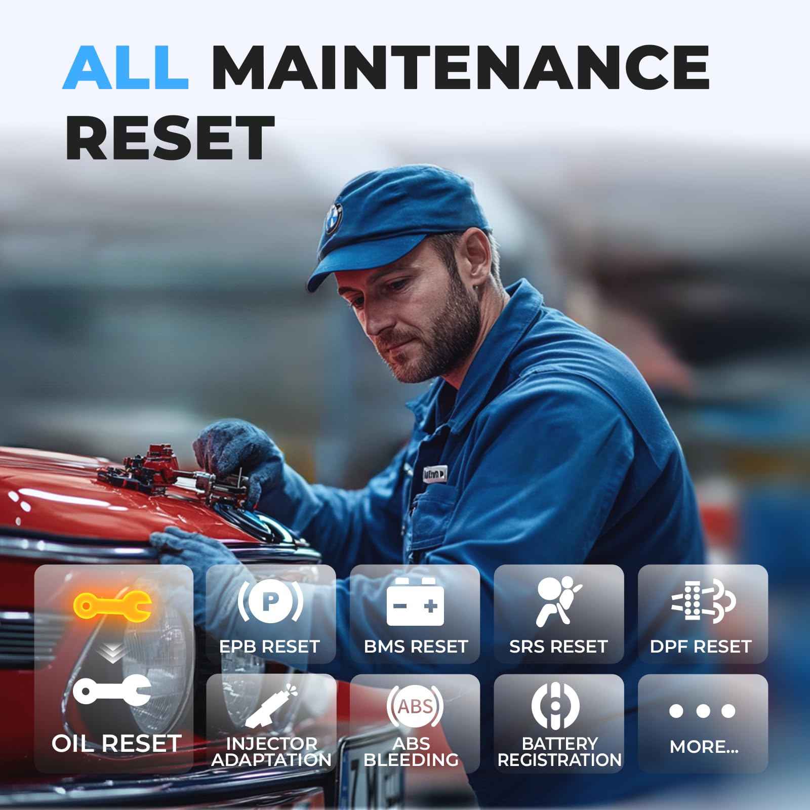 AUTOPHIX 7610 Elite Vollsysteme OBD2 Diagnosegerät Kompatibel mit VW Automotive Full Functions OBD2 Scanner Auslesegerät Auto Battery Registration Tool für alle VAG nach 1996