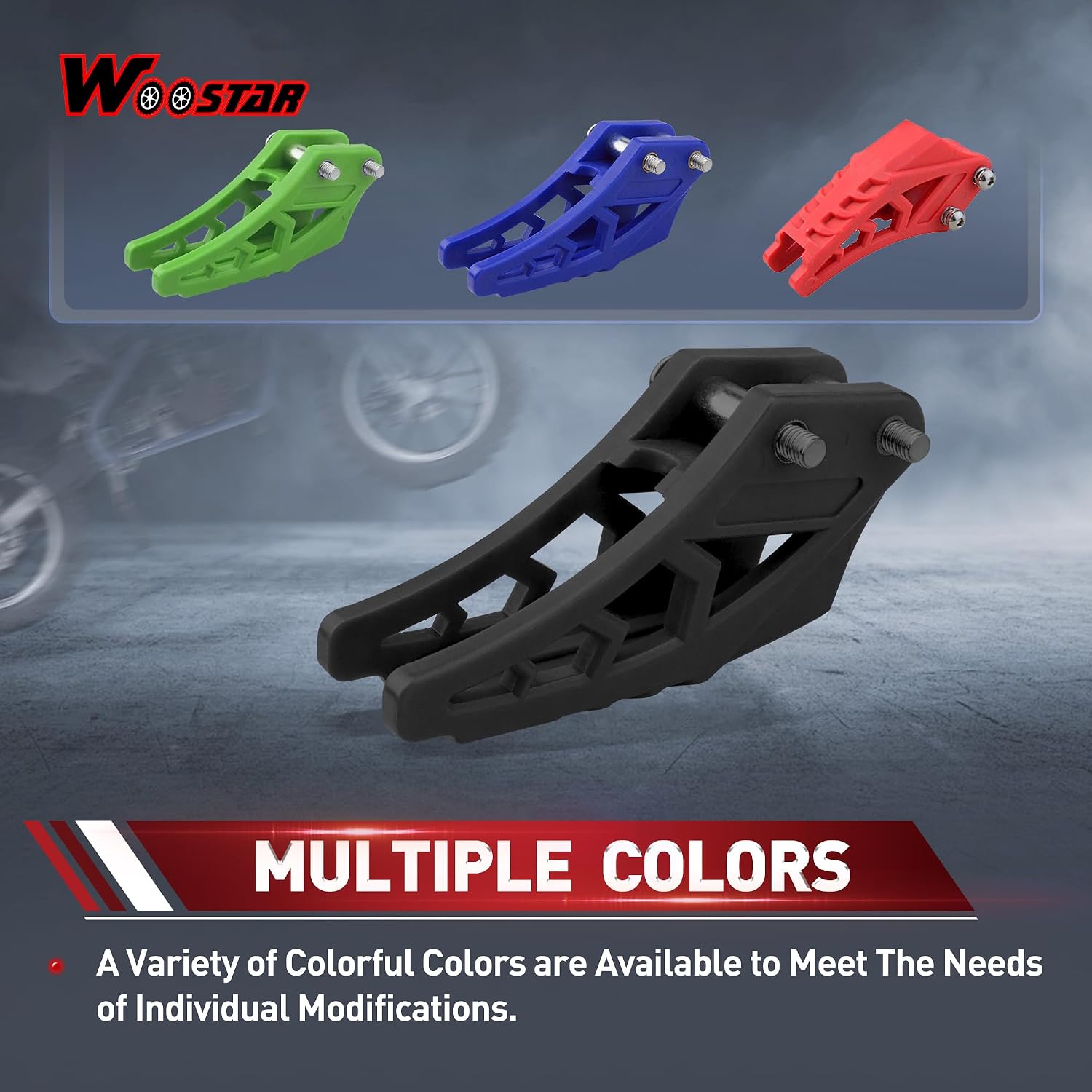 WOOSTAR Chain Guard Guide Protector Replacement for 110cc 125cc 150cc 200cc Dirt Pit Bike Black