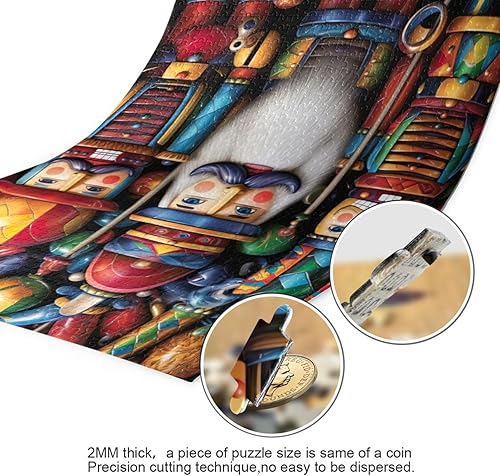 Miniatura 3 de Christmas Soldier Jigsaw Puzzles for Adults 1000 Pieces,Colorful Puzzle with Mesh Storage Bag,Learning Educational Puzzles for Gift 2011905