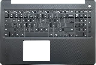 Replacement Laptop Upper Case Palmrest Non-Backlit Keyboard Assembly Part for Dell Inspiron 15 3000 3583 P4MKJ 0P4MKJ Black