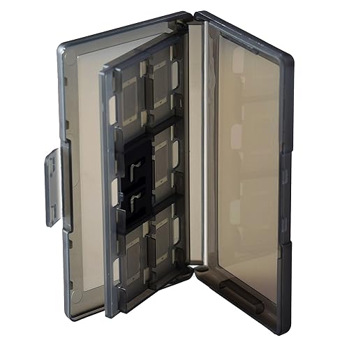 Vista 5 de Mcbazel 12 in 1 Game Card Storage Protector Case Box for Nintendo Switch Black